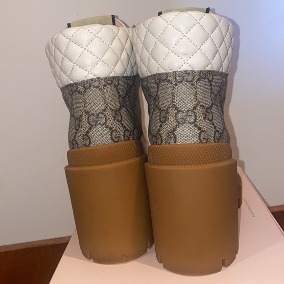 White Gucci heeled boots - Picture 3 of 4